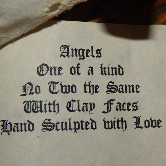 Artisian "Patsy" Pansy Flower Angel OAK Handmade with Love in 1996 - Picture 13 of 16